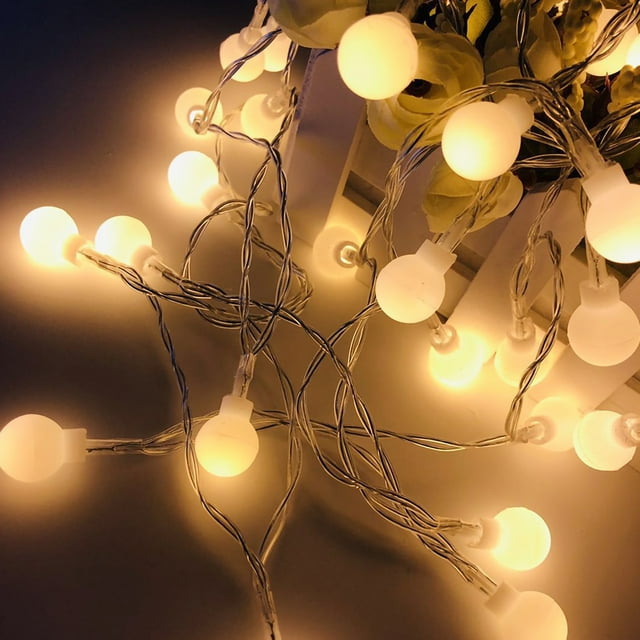 String Light Led String Light Outdoor String Light Outdoor String Lights LED Round Ball Shape Colorful String Light Ornament For Outdoor Camping Party