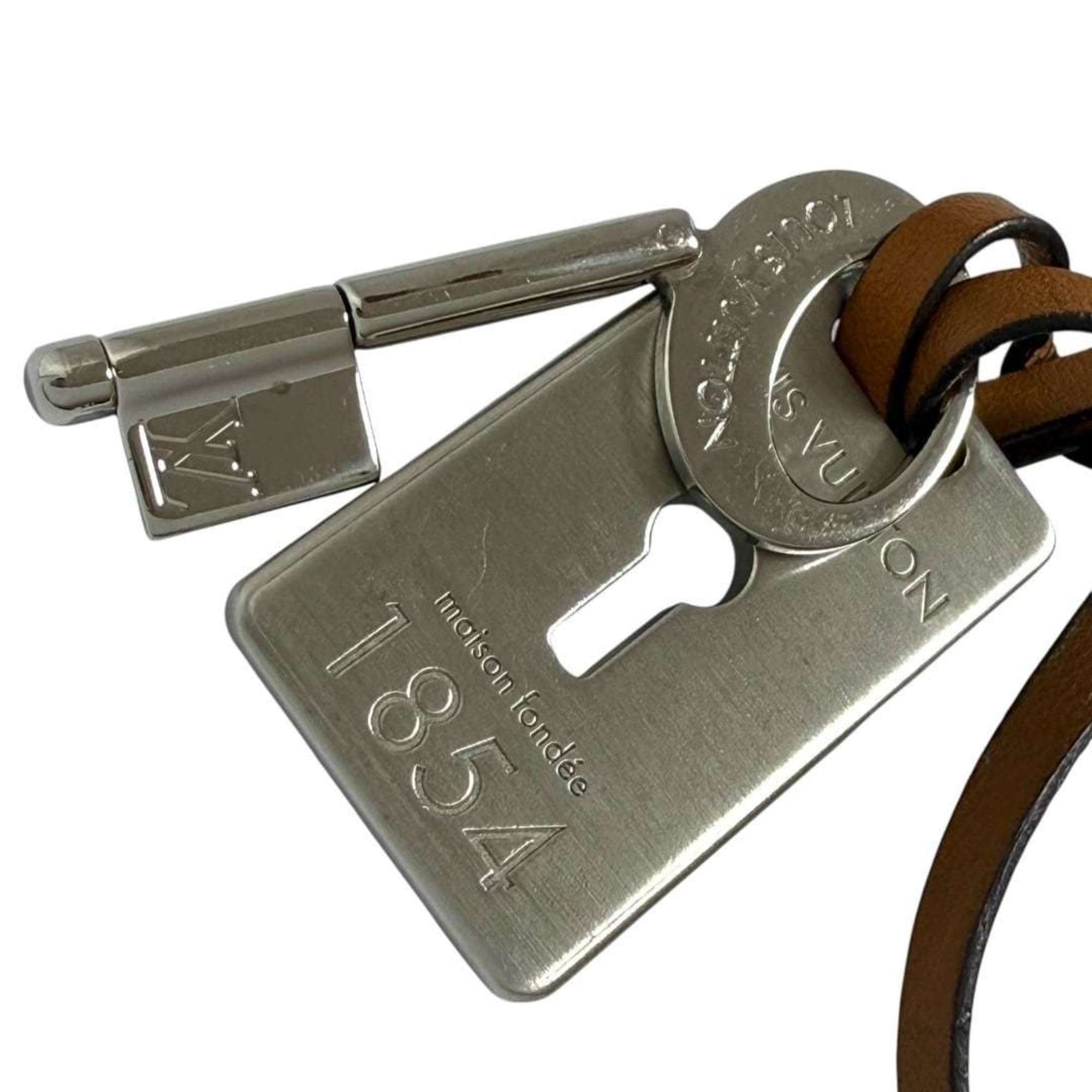 Pre-Owned Louis Vuitton Men's Travel Key Pendant Necklace with Leather Cord