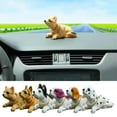 thumbnail image 3 of KRONDO Car Interior Ornaments Cute Shaking Plush Dog Dalmatian/Husky/St. Bernard/Chihuahua/Shepherd/Beagle Q3D0 Gift Decoration Childre, 3 of 9