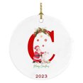 thumbnail image 2 of Decoraciones de Halloween, adornos de Halloween, colgante de decoración para árbol de Navidad, decoración navideña personalizada de 26 letras, decoración para árbol de Navidad, regalo de Navidad, ador, 2 of 3