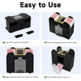 thumbnail image 3 of Ht Viik Automatic Card Shuffler for 1-6 Decks, Battery-Operated Electric Shuffler for Poker, UNO, Blackjack, 3 of 13