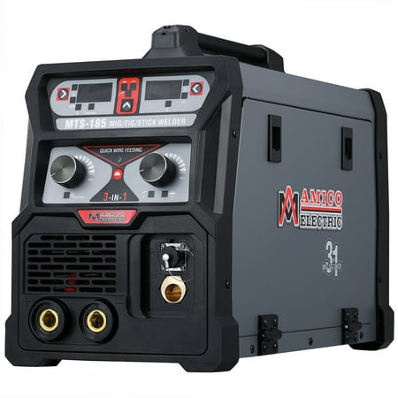 

Amico MTS-185 185 Amp MIG/TIG/Stick Arc DC Welder Weld Aluminum 110/230V Dual Voltage Welding