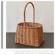 thumbnail image 4 of IDEANATEGRATE Cesta De Rattan Tejida Con Asa Marrón Para Almacenamiento Y Del Hogar, 4 of 7