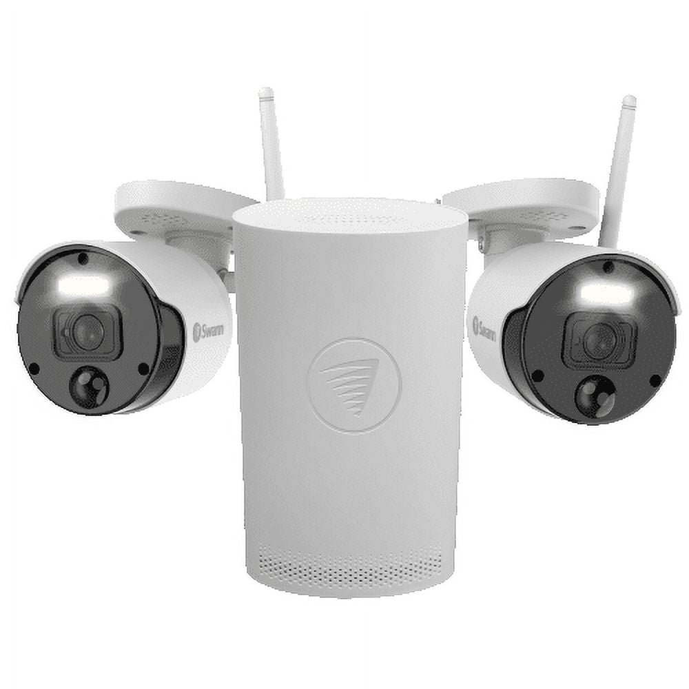 Swann Wi-Fi 1080P 4 Channel 2 Camera Wi-Fi NVR Security System, 1TB HD, 2 Indoor/Outdoor Cameras, Powered Wi-Fi Surveillance CCTV