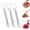 C, variant on 2-in-1 Stainless Steel Watermelon Cutter & Serving Fork | Fruit Corer & Cubes Tool | Round Handle Kitchen Knife for Melon, Cantaloupe, Summer Parties