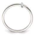 thumbnail image 2 of Sterling Silver Rose Gold-plated Sideways Cross Ring, 2 of 5