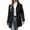 Z1 Black, variant on Maplenight Trench Coats for Women Single Breasted Turndown Collar Long Coats Fall Winter Outerwear