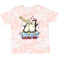 thumbnail image 3 of Inktastic My Aunt Loves Me Penguin Boys or Girls Toddler T-Shirt, 3 of 5