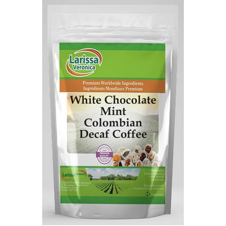 Larissa Veronica White Chocolate Mint Colombian Decaf Coffee, (White Chocolate Mint, Whole Coffee Beans, 4 oz, 1-Pack, Zin: 561385)