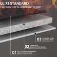 thumbnail image 6 of Tigerking 3.47 Cu.ft. Large Fireproof Safe, Steel Home Safe Box with Digital Lock, Drawer and Adjustable Shelves for Home and Office, 6 of 9