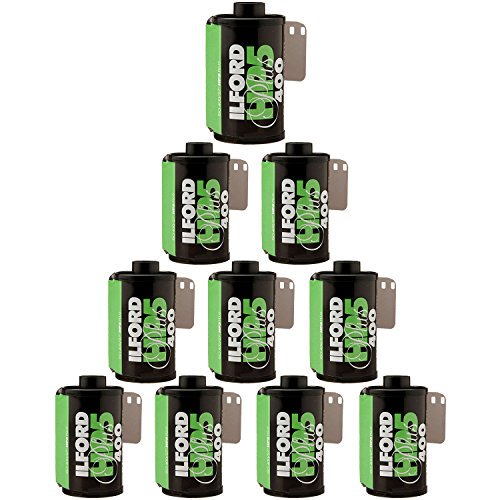 Ilford HP5 Plus, Película Impresa en Blanco y Negro, 135 (35 mm), ISO 400, 24 Exposiciones (1700646) Pack de 10