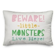 Creative Products Beware Monsters 20 x 14 Spun Poly Pillow