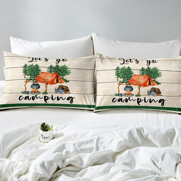 Camping themed clearance pillows