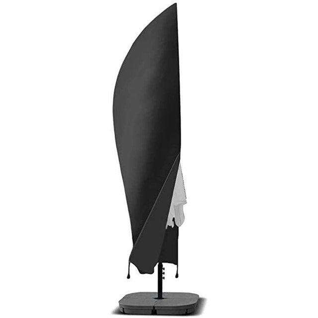 Patio Umbrella Cover Waterproof Offset 210D Market Parasol Cover with Zipper for 9ft to 13ft Outdoor Cantilever Umbrella Heavy Duty