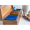 thumbnail image 4 of Ironwood Gourmet Townhouse 5-Compartment Tea Box, Acacia Wood, 14.25" x 4" x 3.5", 4 of 7
