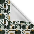thumbnail image 6 of Ambesonne Retro Valance & Curtain 3 Pcs Set, Geometric and Floral Print, 55"x45", Charcoal Grey Evergreen, 6 of 7