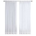 thumbnail image 1 of Cortinas blancas transparentes de 4 paneles, 84 pulgadas de largo, con bolsillo para barra, para dormitorio y sala de estar., 1 of 7