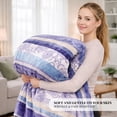 thumbnail image 2 of Sacred Thread Sherpa Fleece Blanket, Soft and Cozy Queen Blanket, Plush Blanket for Sofas & Beds, 2 of 7