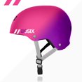thumbnail image 2 of Bicicleta para niños Helmet 80Six con doble certificación, patines y patines, color rosa, 2 of 7