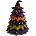thumbnail image 2 of DIY Halloween Quilted Fabric Tree Kit,Sewing Craft Project with Padded Fabric Pieces Handmade,Fall Holiday Decoration for Mantel Shelf,Tabletop,Home Decor Gift(D), 2 of 6