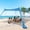 11 x 11FT (4 poles), variant on Beach Tent, Beach Canopy UPF50+ with Sandbags, Sand Shovels, Ground Pegs & Stability Poles, Outdoor Shade Camping Sun Shelter for Camping Trips, Fishing, Backyard Fun or Picnics