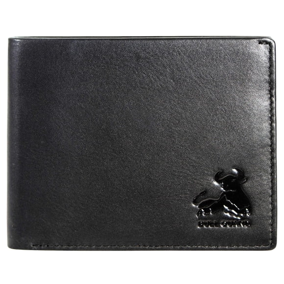 Cartera BULL GUARD con bloqueo RFID Plegable Suave Negra