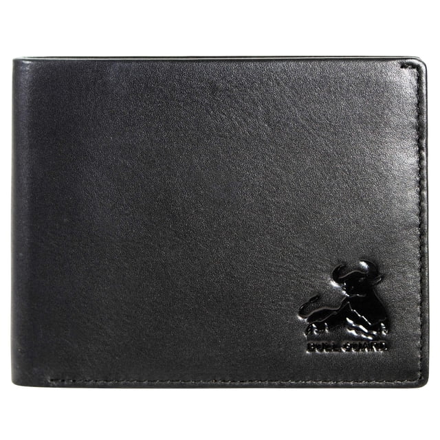 Cartera BULL GUARD con bloqueo RFID Plegable Suave Negra