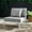 Gray, variant on Modway Stance Modern Fabric & Aluminum Outdoor Armless Armchair in Navy