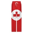 thumbnail image 4 of Red First Aid Logo Simple Medical Women's Pajamas Pajama Pants Women's Sleepwear Lounge Sleep Bottoms Stretch with Pockets, 4 of 7