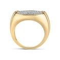 thumbnail image 3 of FB Jewels 10kt Yellow Gold Mens Round Diamond Circle Cluster Ring 5/8 Cttw Size 11, 3 of 4