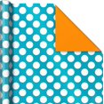 thumbnail image 4 of Modern Wrapping Paper Rolls for Birthday, Graduation, Christmas, Gift Wrap Paper (Set of 3 Reversible Rolls: 75 sq. ft. ttl.) Black, White, Blue, Orange, Yellow & Green for All Occasions, 4 of 4