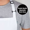 thumbnail image 4 of 8 Pack Bib Aprons with 2 Pockets Adjustable Kitchen Cooking Chef Apron for Women & Men, White, 4 of 7