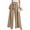 Beige 1, variant on Wensltd Wide Leg Pants Woman High Wasit Lounge Pants Comfort