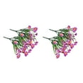 thumbnail image 1 of Bewildely Paquete de flores artificiales, plantas falsas de plástico, ramo de ramas resistente a los rayos UV para exteriores, accesorios para Type2 NO2, 1 of 6