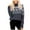 #279-Navy, variant on Craaazy Christmas Sweater Casual Long Sleeve Christmas Print Knit Women Tops Turtle-Neck Snowflake Patterns Pullover Gifts for Women
