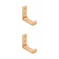 thumbnail image 1 of Cateissary Folding Hanging Hooks Aluminium Alloy Punch Foldable Rack Hanger Bearing Strong Towel Invisible Free for Bathroom Living Room oro 2piezas Cateissary CBP259067, 1 of 6