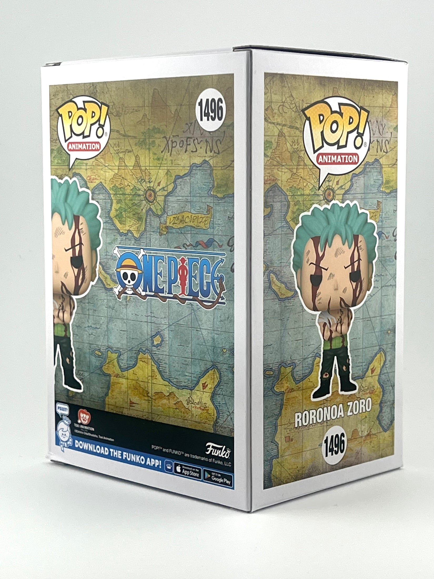 FUNKO POP! RORONOA ZORO 1496 CCXP EXCLUSIVE JVA & ENGLISH SIGNED COA
