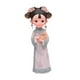 thumbnail image 2 of Estatua de resina de niña, figura en miniatura, vestido popular, decoración de escritorio tradicional Gato de 12 x 8 x 155 cm, 2 of 9