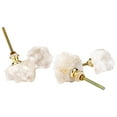 thumbnail image 5 of Koyal Wholesale Druzy Crystal Geode Stone Dresser Knobs, Cupboard Drawer Pulls with Natural Gold Plated Stone 4 Pack, 5 of 5