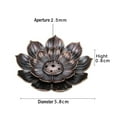 thumbnail image 1 of Lefu Incense Stick Holder Ash Catchers Joss Cone Insence Round Plate Buddhism Insense, 1 of 7