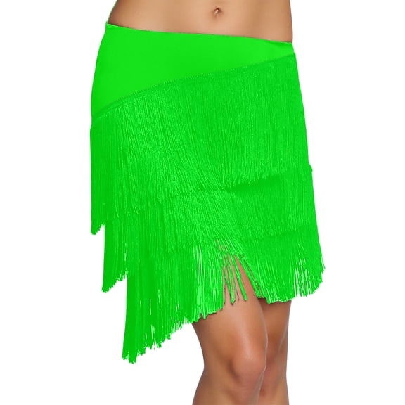 Bibifish Womens Skirts carnival Asymmetrical Hem Tassel Skirts Casual Flowy A Line Fringe Trimmed Bohemian Style Festival midi Length Skirts