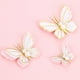 thumbnail image 5 of Juego de 3 adornos para tartas con forma de mariposa, adornos para tartas, decoraciones para fiestas de mujeres, decoraciones para comida, baby rosa, 5 of 7