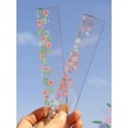 thumbnail image 4 of 1pc Oil Painting Style Purple Flower Ruler, 4 of 4