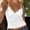 White, variant on Satin V‑Neck Camisole Tank Top Solid Sleeveless Silky Finish Breathable Adjustable Straps Smooth Draped Fit Versatile For Layering Under Or Wearing Solo For Evening And Casual Looks