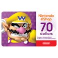 thumbnail image 1 of Nintendo eShop $70 (Code Numérique), 1 of 2