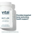 thumbnail image 3 of Vital Nutrients - K2-7 + D3 Vitamin - Bone and blood clotting Support - 60 Capsules per Bottle, 3 of 6