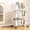 M, variant on Homenest 2-Tier Plastic Rolling Storage Cart with Wheels Multi-Layer Utility Cart Narrow Space Organizer Shelving Unit for Bathroom Kitchen Living Room Bedroom