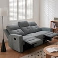 thumbnail image 1 of SOFÁ RECLINABLE MOON 3 PLAZAS GRIS OXFORD, 1 of 6
