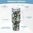 thumbnail image 5 of Sikiie Labrador Retriever Dog Insulated Stainless Water Bottle Lid Travel Mug Cup Insulated Tumblers Cup 40oz Ice Bully With Handle, 5 of 8