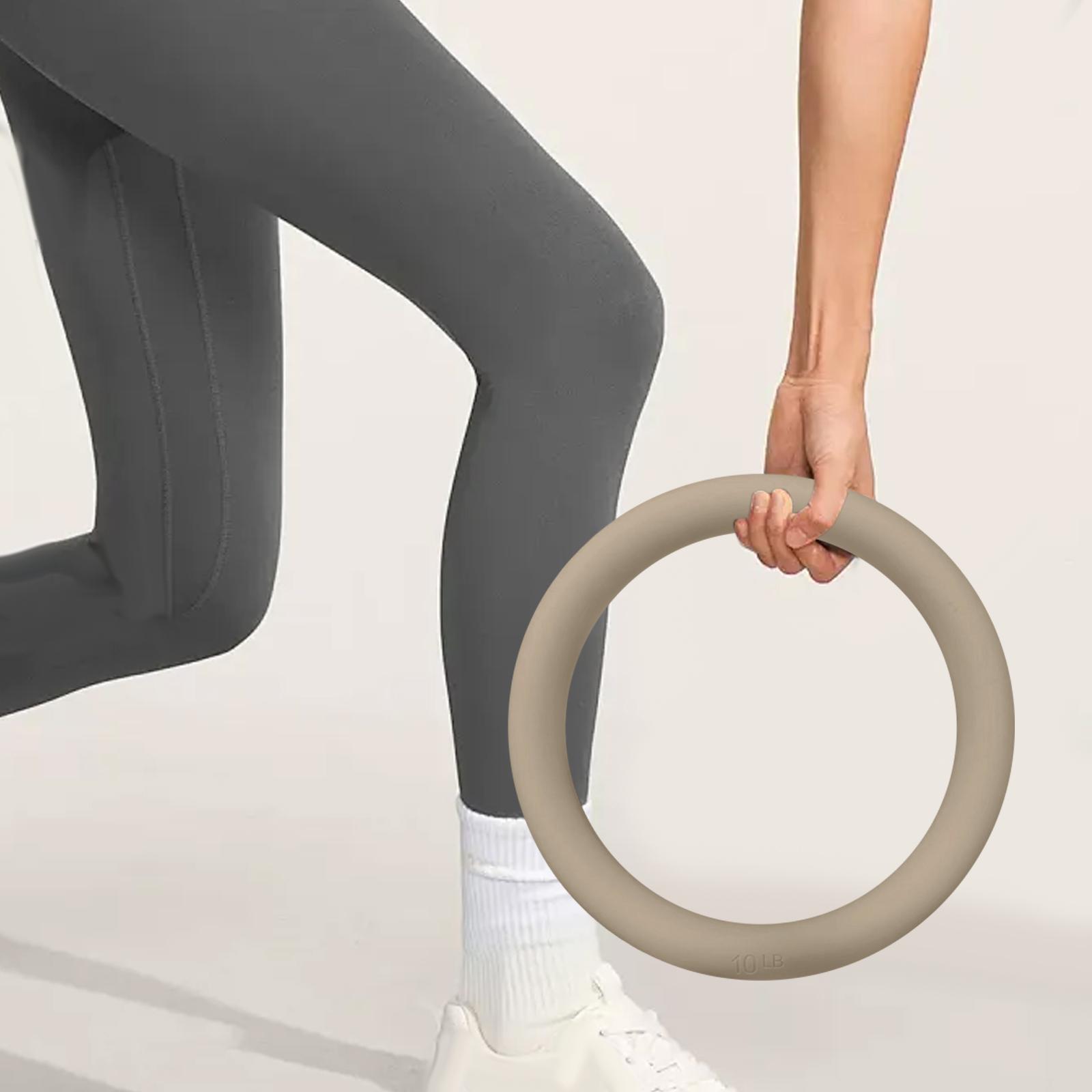 Power Ring 10lbs Kettlebell Weighted Circle for Strength Training Home Gym Full Body Workout